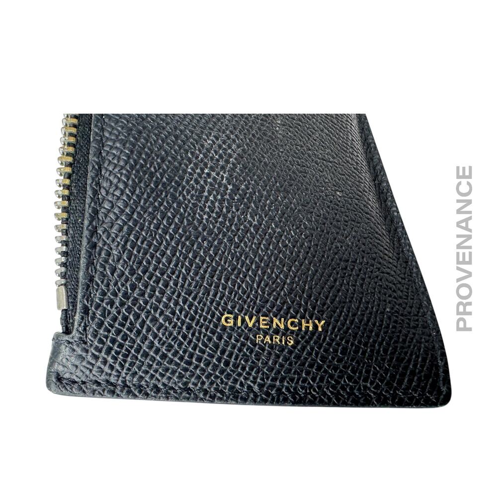 🔴 Givenchy Vertical Card Holder Wallet - Black Yellow - Picture 8 of 11